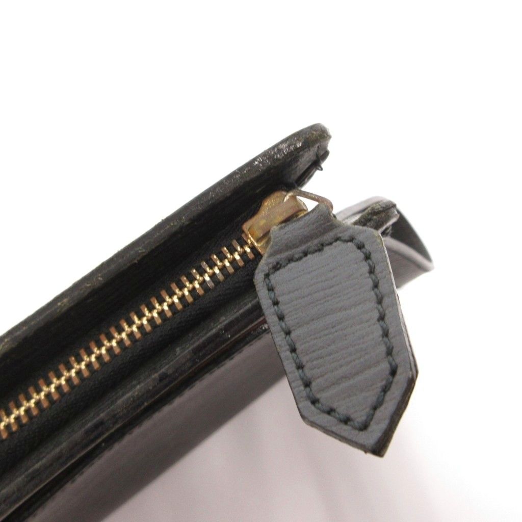 Versace Gianni Clutch Leather Strap Logo Black — view 8