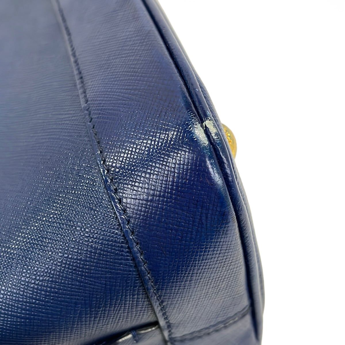 Prada Tote Bag Navy Leather — view 6