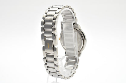 Saint Laurent Yves Two-tone Quartz Watch Navy Dial Stainless Bracelet — view 6