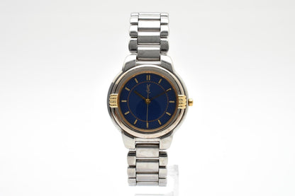 Saint Laurent Yves Two-tone Quartz Watch Navy Dial Stainless Bracelet — view 4