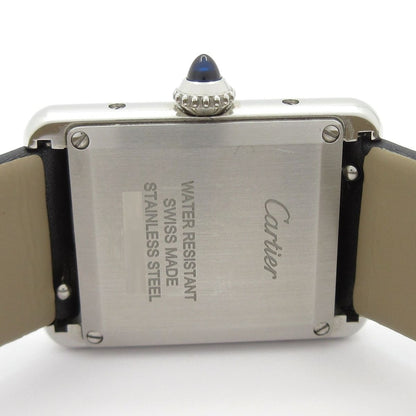 Cartier Watch Tank Must SM SS Diamond Bezel Silver — view 5