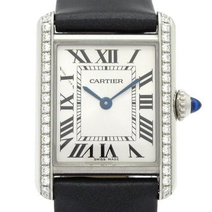 Cartier Watch Tank Must SM SS Diamond Bezel Silver