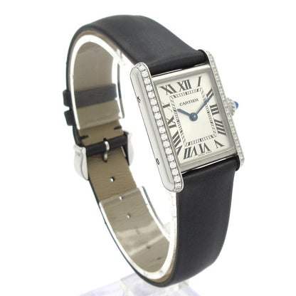Cartier Watch Tank Must SM SS Diamond Bezel Silver — view 3