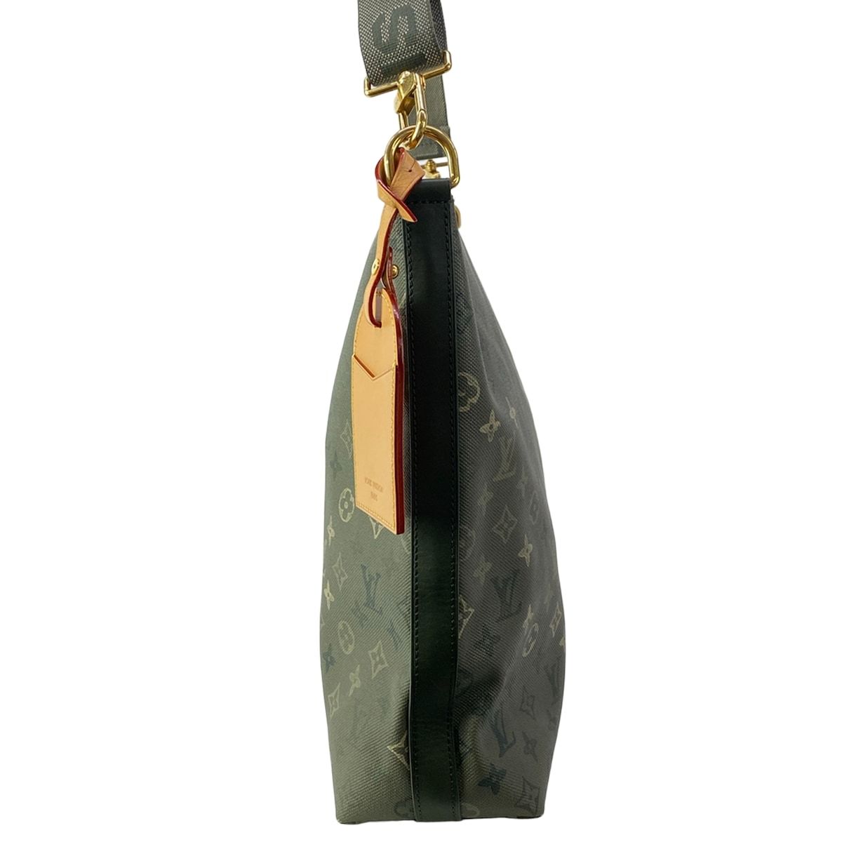 Louis Vuitton Shoulder Bag Collection Vagabond Hobo Khaki Leather — view 4