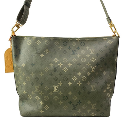 Louis Vuitton Shoulder Bag Collection Vagabond Hobo Khaki Leather — view 3