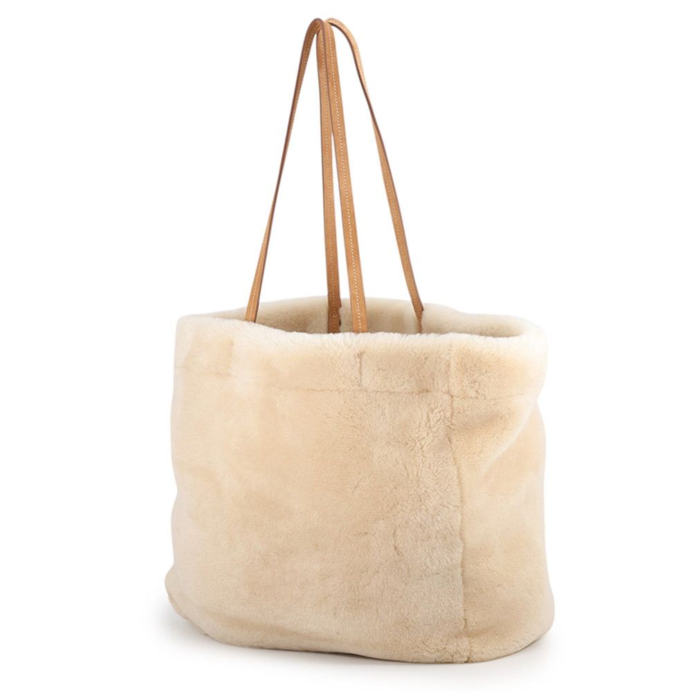 Prada Tote Bag Shearling Suede Fur — view 2