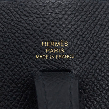 Hermes Shoulder Bag Evelyne TPM Sellier Black Gold Epsom — view 7