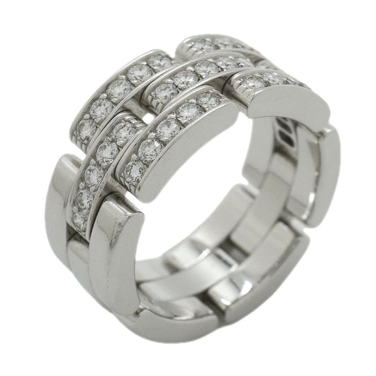 Cartier Ring Maillon Panthere 18K White Gold Diamond
