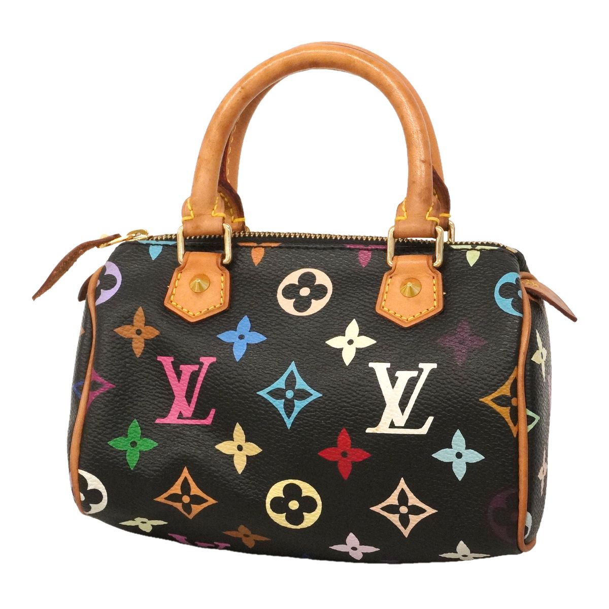 Louis Vuitton Handbag Monogram Multicolor Mini Speedy Noir