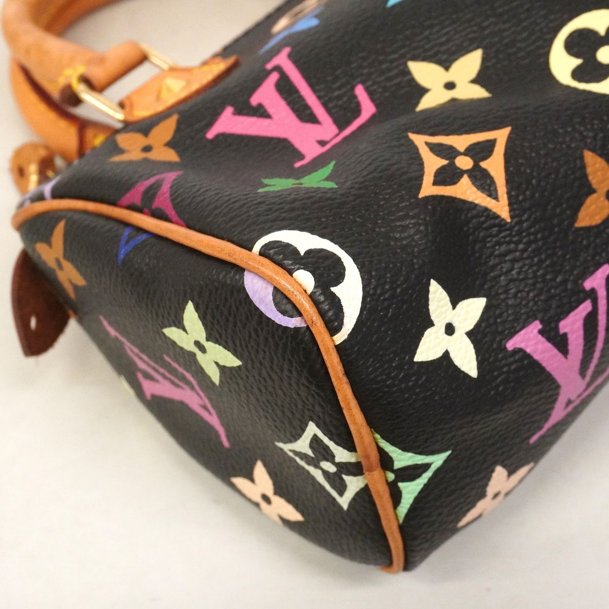 Louis Vuitton Handbag Monogram Multicolor Mini Speedy Noir — view 7