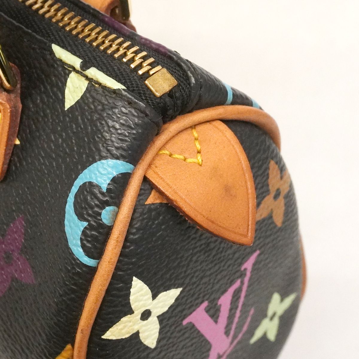 Louis Vuitton Handbag Monogram Multicolor Mini Speedy Noir — view 8