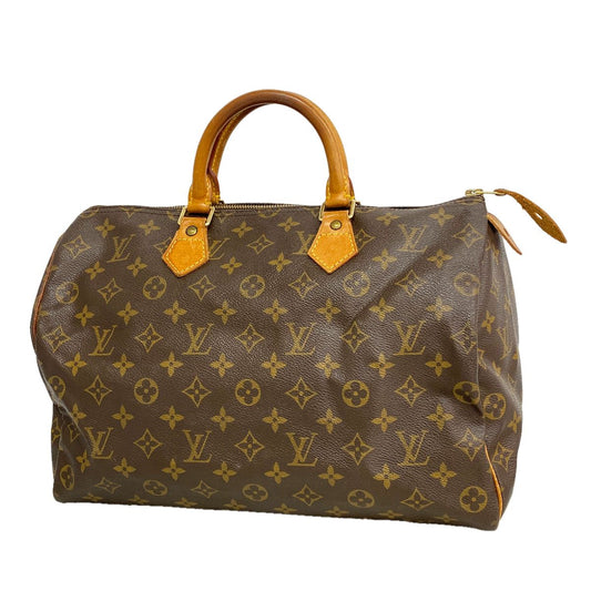Louis Vuitton Handbag Monogram Speedy 35 Brown