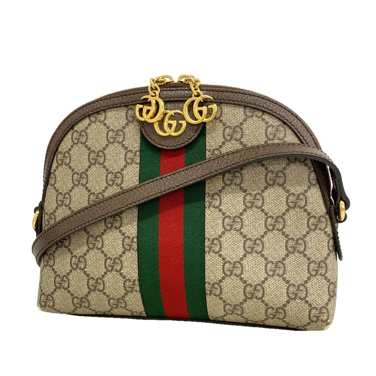 Gucci Shoulder Bag Ophidia Beige Brown Gold