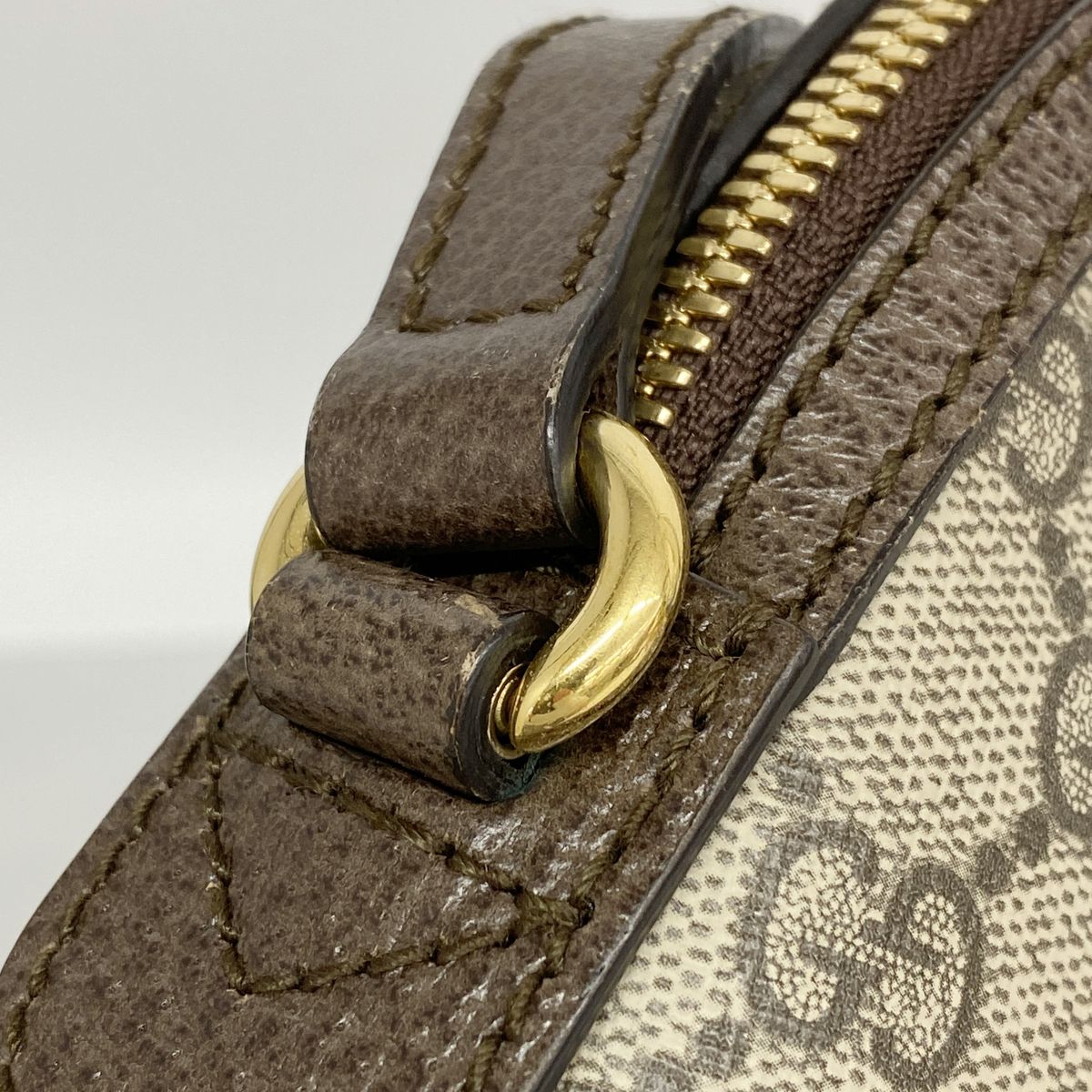 Gucci Shoulder Bag Ophidia Beige Brown Gold — view 7