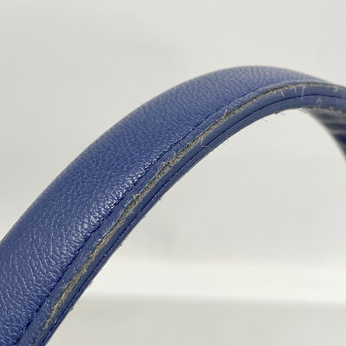 Chanel Chain Tote Bag Coco Splash Vinyl Blue Silver 2-Way — view 8