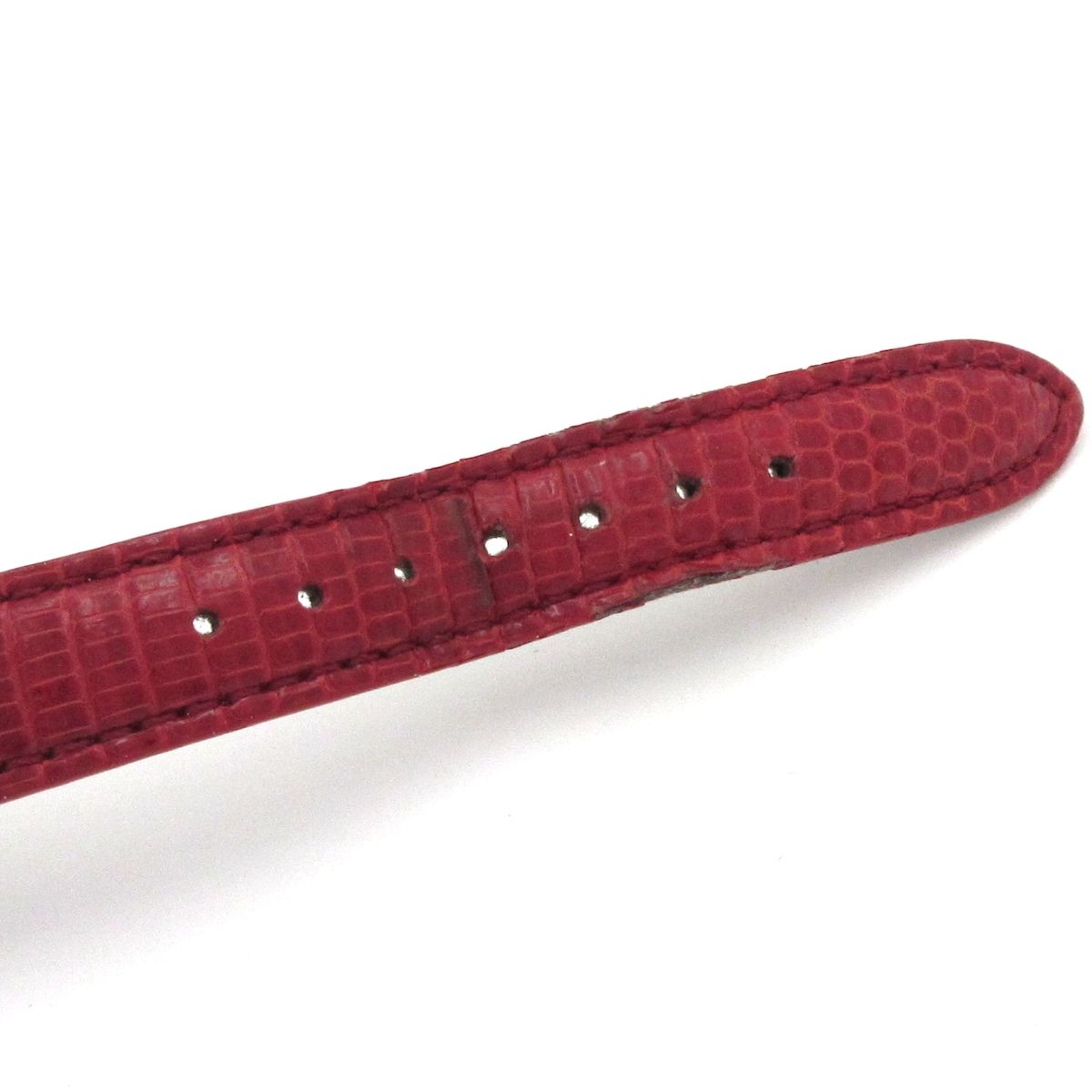 Gucci Watch Rectangular Case Silver Red — view 5