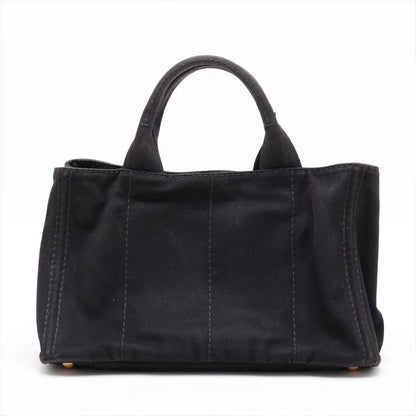 Prada Canapa Handbag Tote Black Brands — view 2