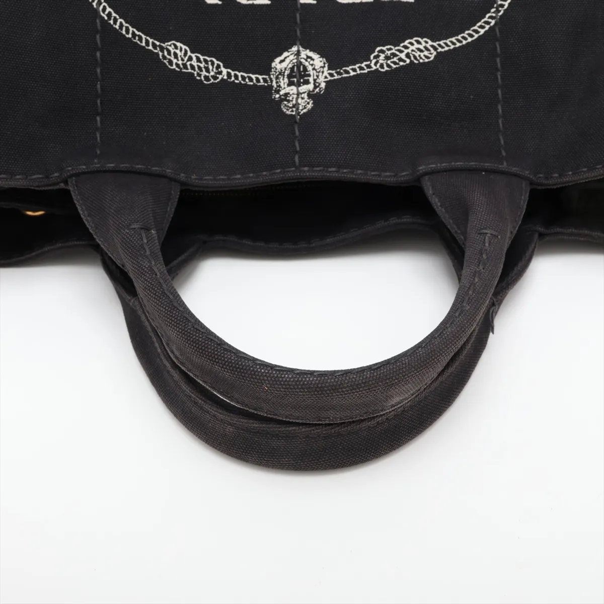 Prada Canapa Handbag Tote Black Brands — view 5
