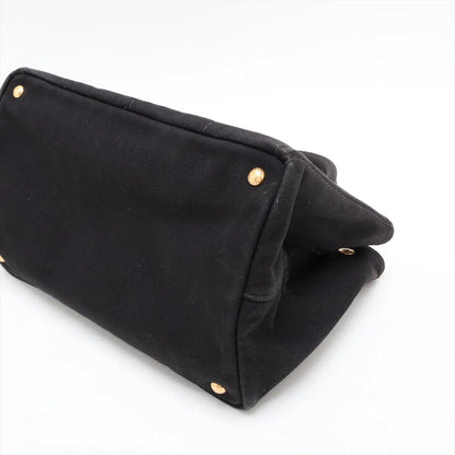 Prada Canapa Handbag Tote Black Brands — view 3