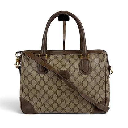 Gucci GG 2-Way Mini Boston Bag Supreme Brown