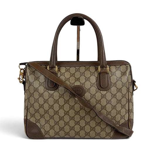 Gucci GG 2-Way Mini Boston Bag Supreme Brown