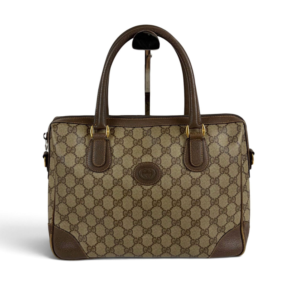 Gucci GG 2-Way Mini Boston Bag Supreme Brown — view 2