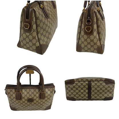 Gucci GG 2-Way Mini Boston Bag Supreme Brown — view 4