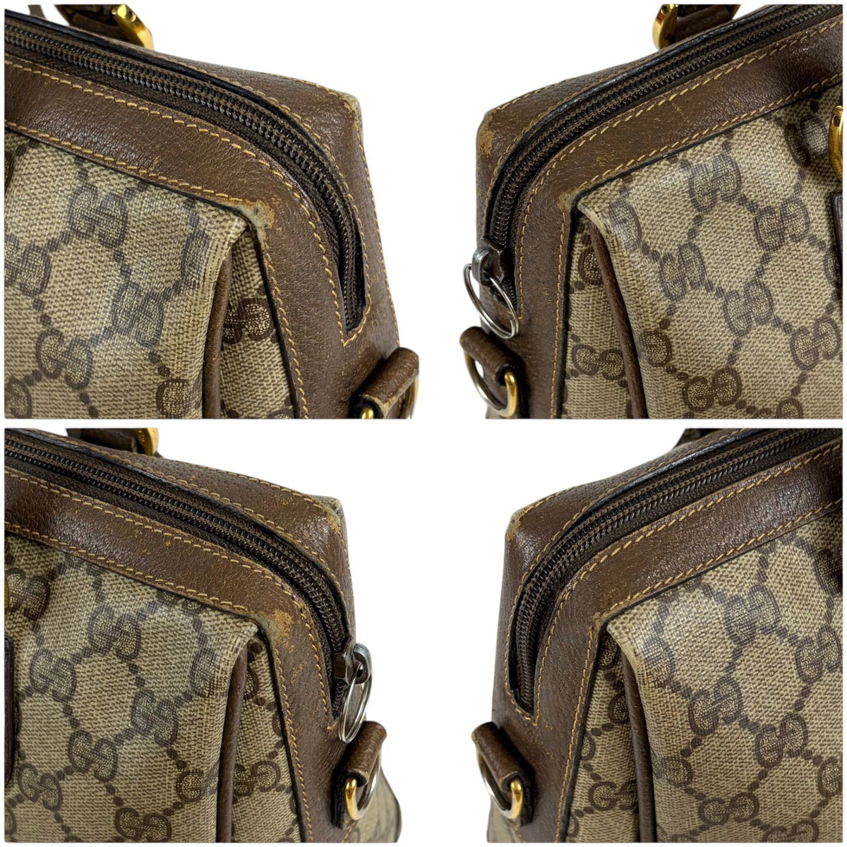 Gucci GG 2-Way Mini Boston Bag Supreme Brown — view 5