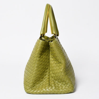 Bottega Veneta Handbag Khaki Yellow Intrecciato — view 4