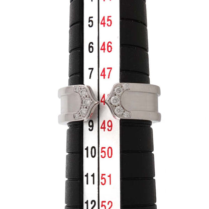Cartier C2 Small SM 48 Ring Diamond 18K White Gold 2C — view 6