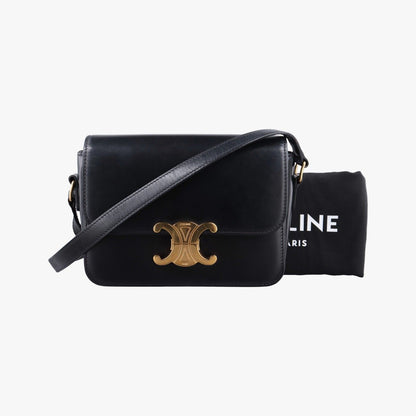 Celine Teen Triomphe Black Leather