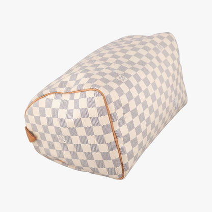 Louis Vuitton Speedy 30 Azur Damier Canvas Handbag — view 5