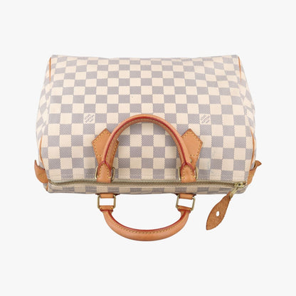 Louis Vuitton Speedy 30 Azur Damier Canvas Handbag — view 8