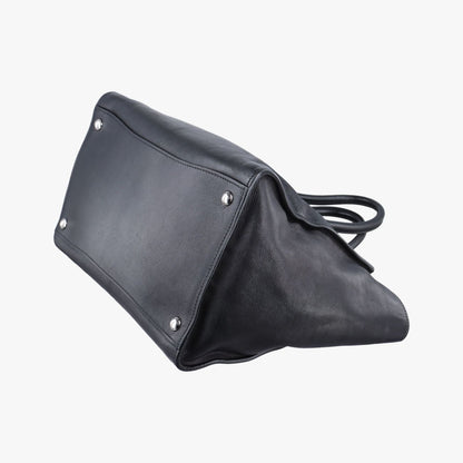 Prada Twin Pocket Wing Tote Bag Black Leather 14 — view 6