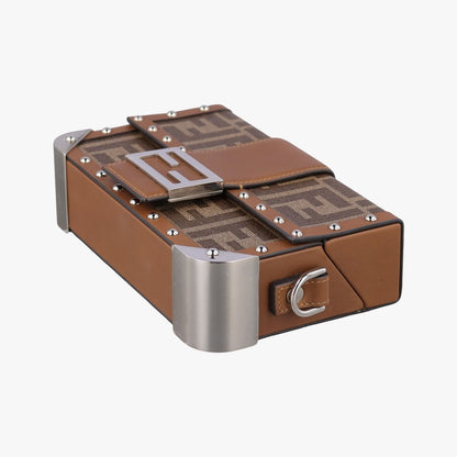 Fendi Zucca Trunk Brown Leather — view 4