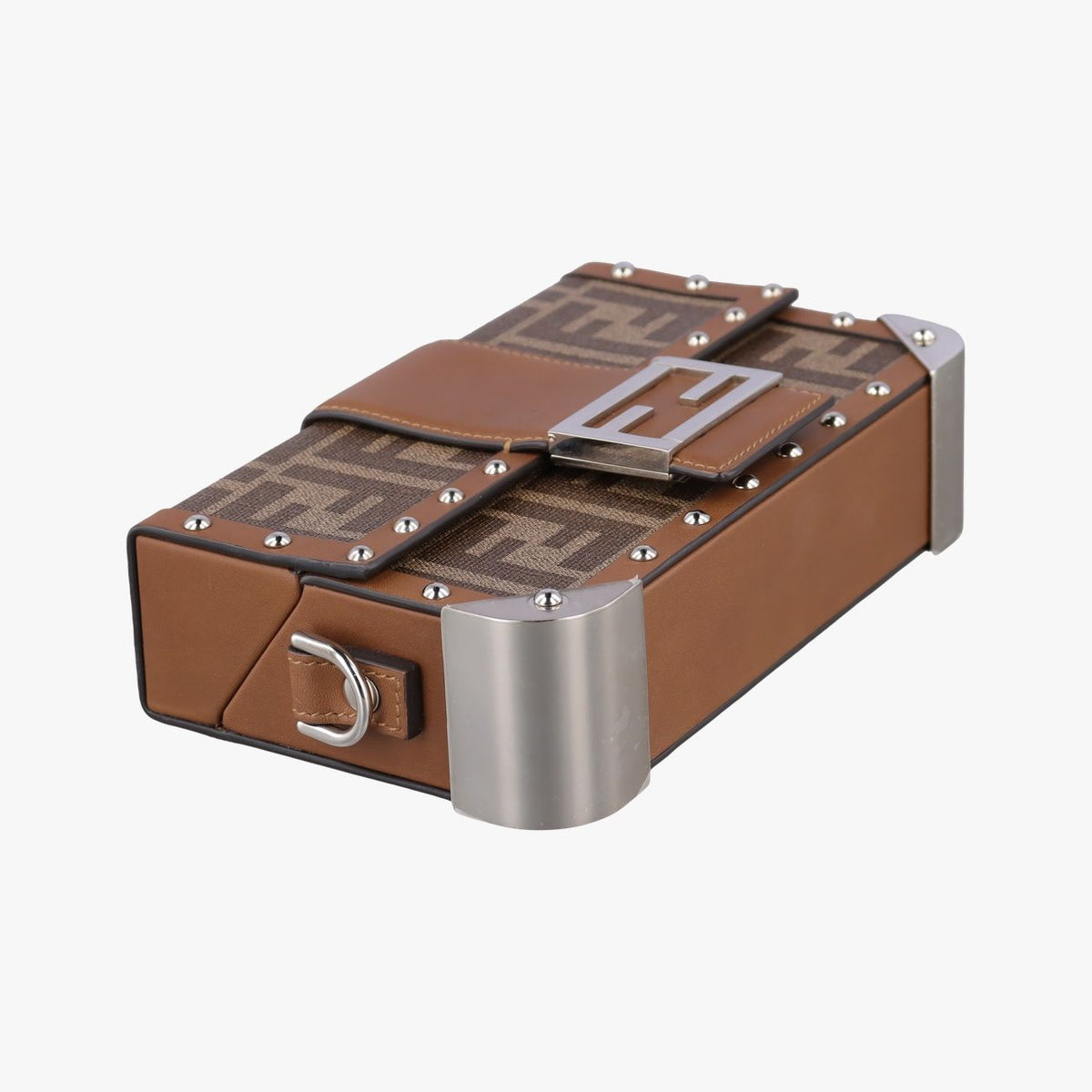 Fendi Zucca Trunk Brown Leather — view 5