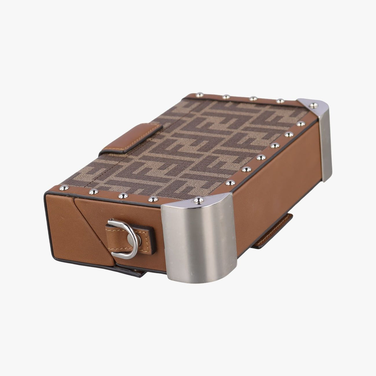 Fendi Zucca Trunk Brown Leather — view 7