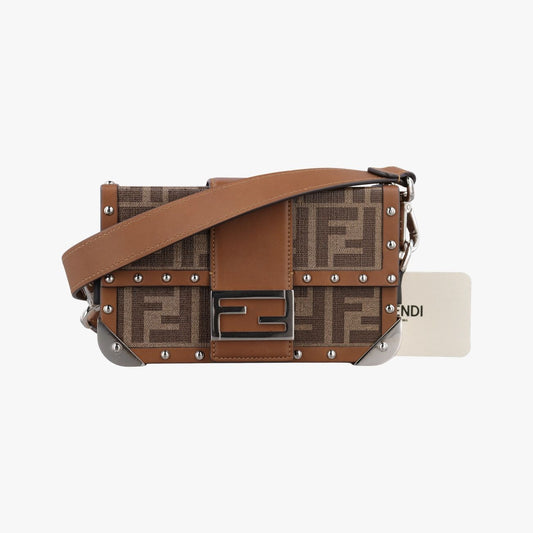 Fendi Zucca Trunk Brown Leather