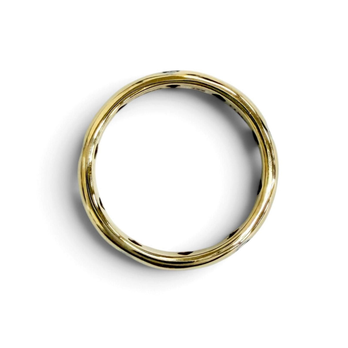 Tiffany & Co Vintage Dots Diamond Ring 18K Yellow Gold Platinum — view 5