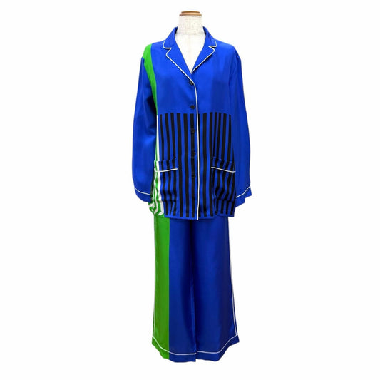 Dior Silk 100% Long Sleeve Shirt Pants Set IT 44