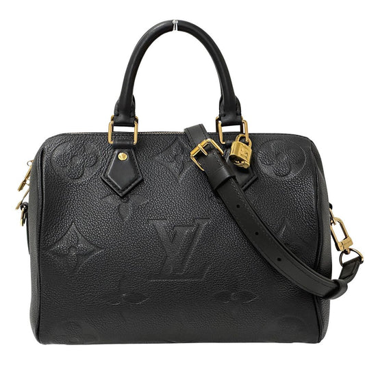 Louis Vuitton 2-Way Shoulder Bag Monogram Empreinte Speedy Bandouliere 25 Noir