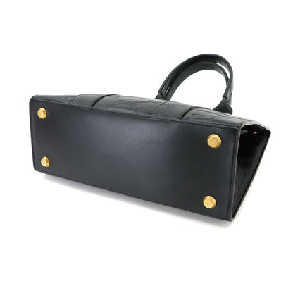 Balenciaga BB Monogram 2.0 Small 2-Way Tote Shoulder Bag Leather Black — view 4