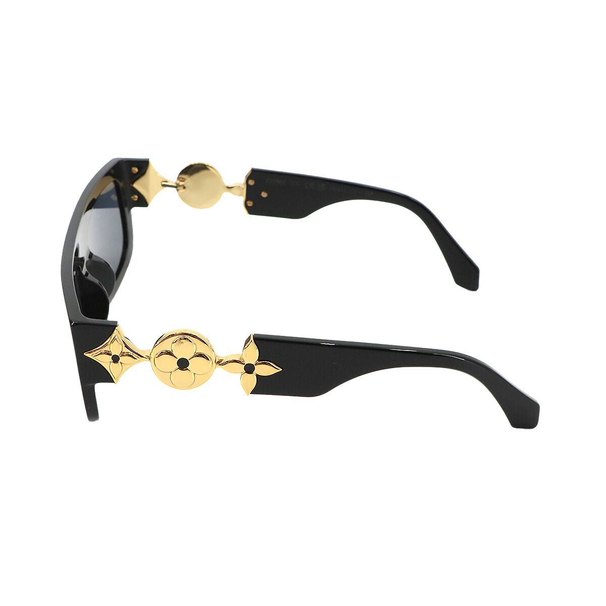Louis Vuitton Monogram Tribute Sunglasses Black Rectangle Eyewear — view 4