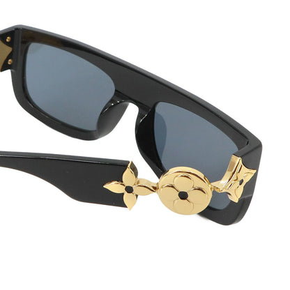 Louis Vuitton Monogram Tribute Sunglasses Black Rectangle Eyewear — view 6
