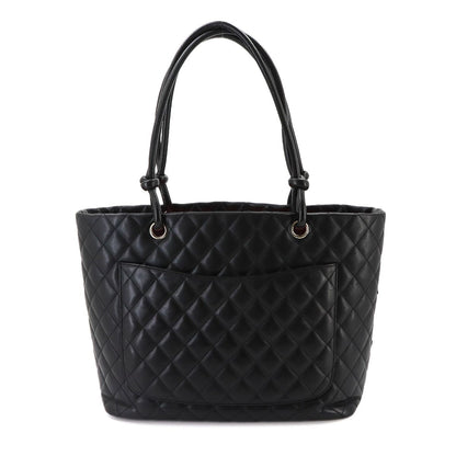 Chanel Cambon Line Large Tote Bag Calfskin Black — view 3