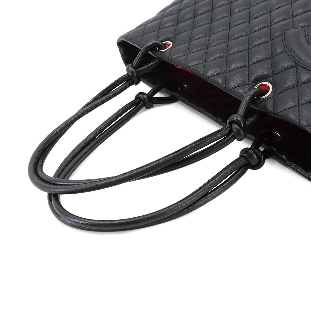 Chanel Cambon Line Large Tote Bag Calfskin Black — view 6