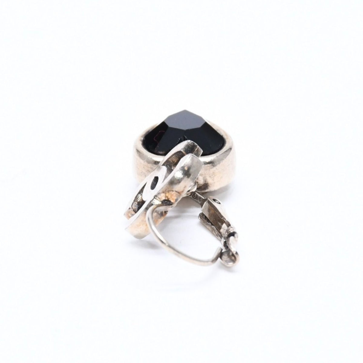 Chanel Heart CC Logo Hoop Earrings 06A Stamp Crystal Metal — view 5