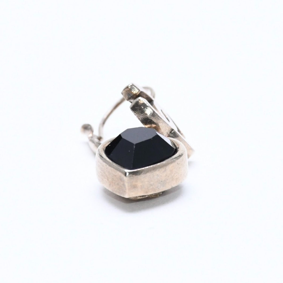Chanel Heart CC Logo Hoop Earrings 06A Stamp Crystal Metal — view 6
