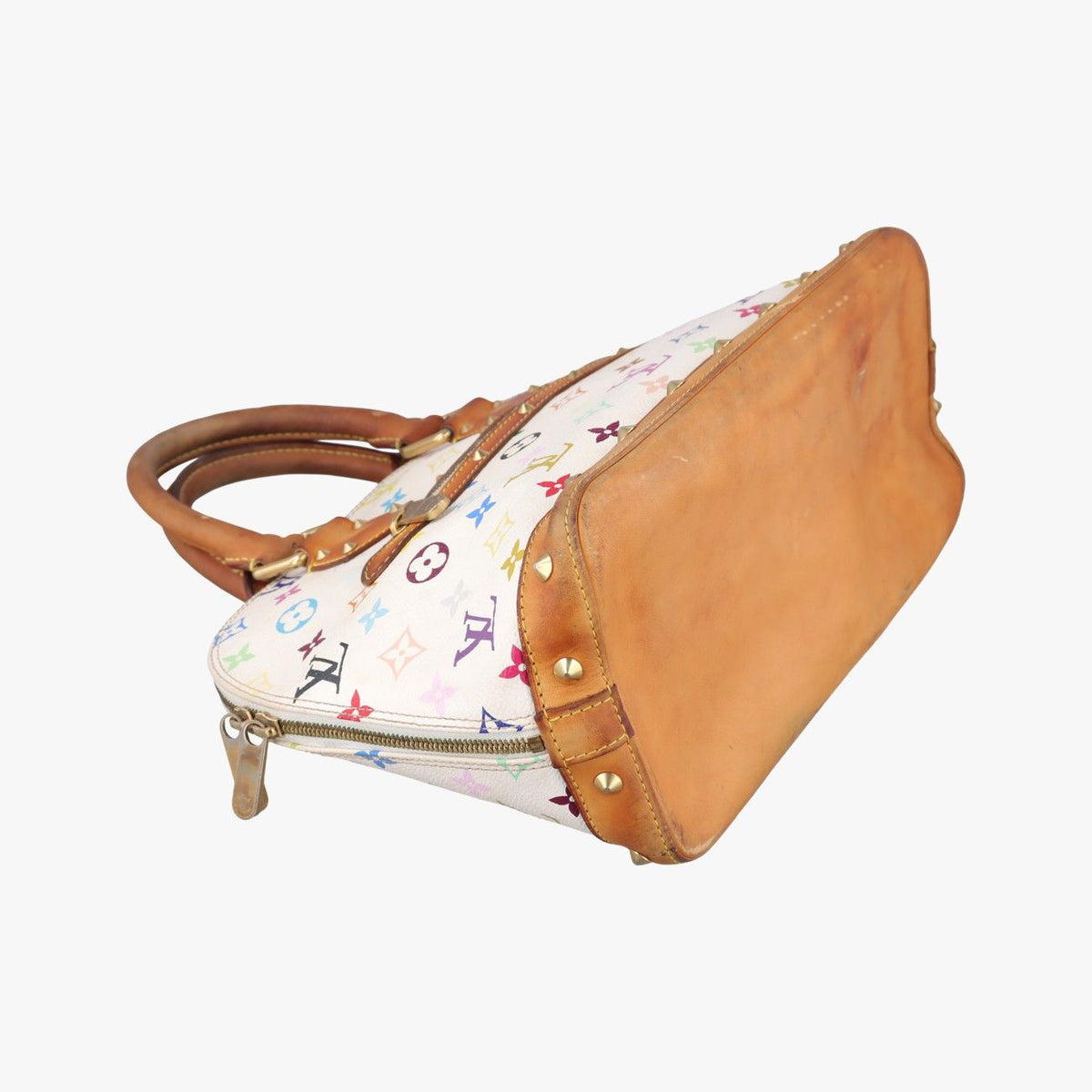 Louis Vuitton Alma PM Blanc Monogram Multicolor Handbag — view 5
