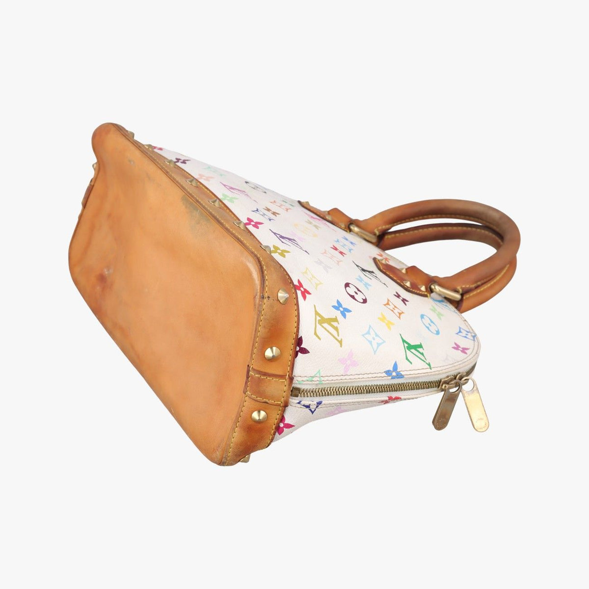 Louis Vuitton Alma PM Blanc Monogram Multicolor Handbag — view 6